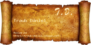 Traub Dániel névjegykártya